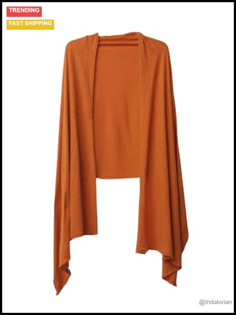 Recycled Cotton & Tencel Insect Shield Pashmina Shawl Wrap
